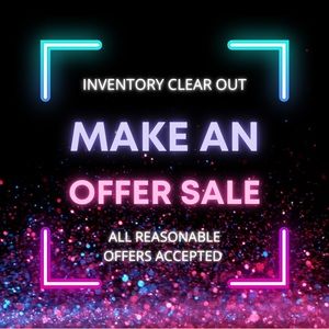Make an offer sale!💗Time to make room for new inventory!🎉